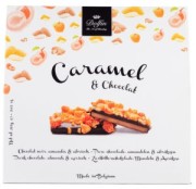 Dolfin - Caramel & pure chocolade met abrikoos & amandel - 150 gram