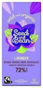 Seed & Bean - Pure Chocolade 72% Lavendel - Bio - 75 gram