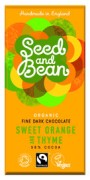 Seed & Bean - Pure Chocolade 58% - Sinaasappel en Tijm - 85 gram