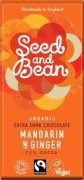 Seed & Bean - Pure Chocolade 72% - Mandarijn & Gember - 85 gram