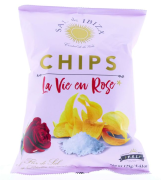 Sal de Ibiza - Chips La Vie en Rose - 45 gram