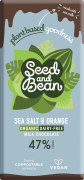 Seed & Bean - Melkchocolade 47% - Zeezout & sinaasappel - 75 gram