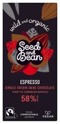 Seed & Bean - Pure Chocolade 58% - Espresso - Dominicaanse Republiek BIO - 85 gram