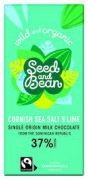 Seed & Bean - Cornish Milk 37% - Sea Salt & Tropical Lime - 85 gram
